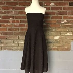 J. Crew Brown Strapless Dress - Size 10